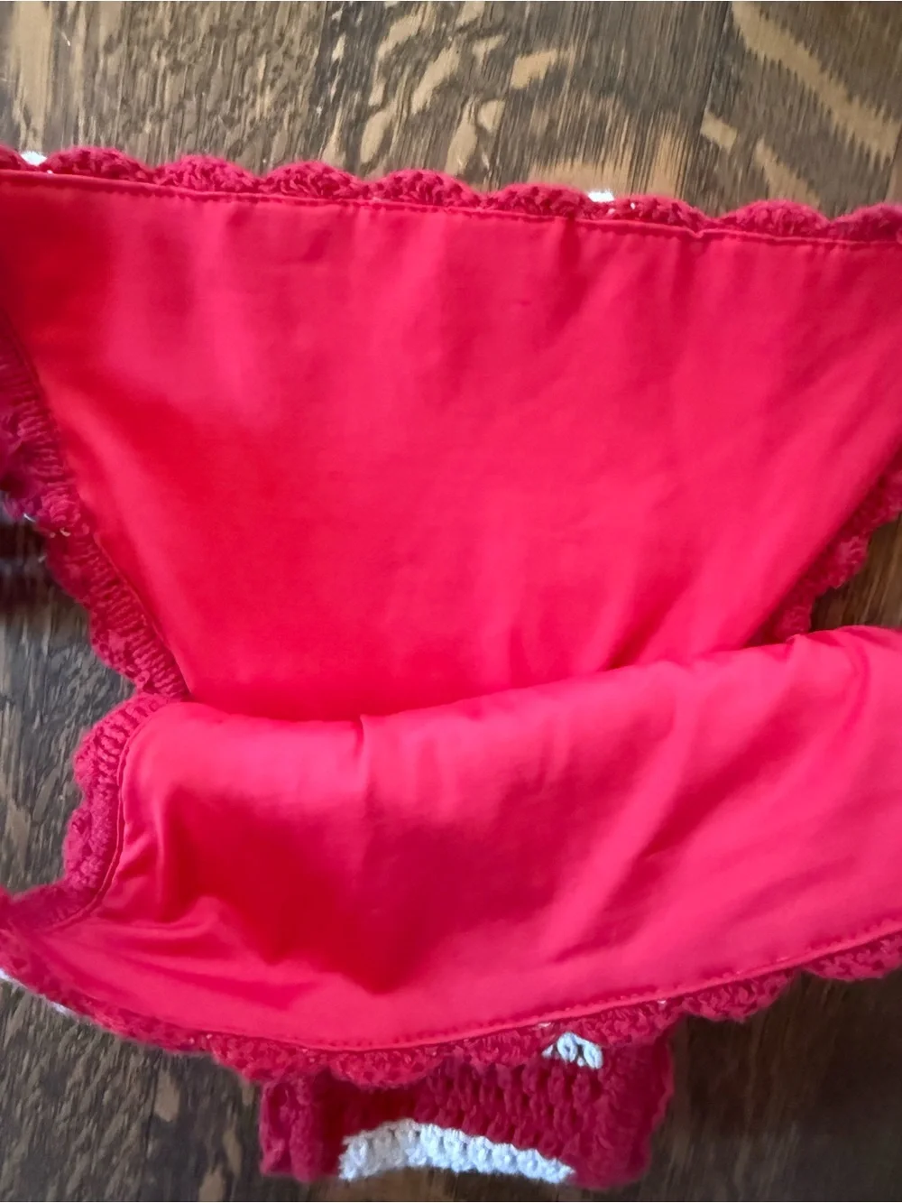 Frankie’s Bikinis Crochet Bikini Set- size small